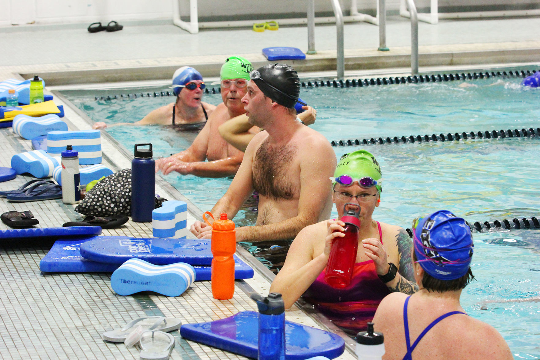 Sandwich High School Pool Used For Community Swimmers